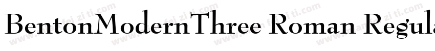 BentonModernThree Roman Regular字体转换